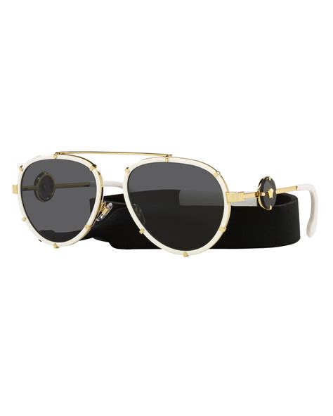 aviator versace sunglasses|versace aviator sunglasses women new.